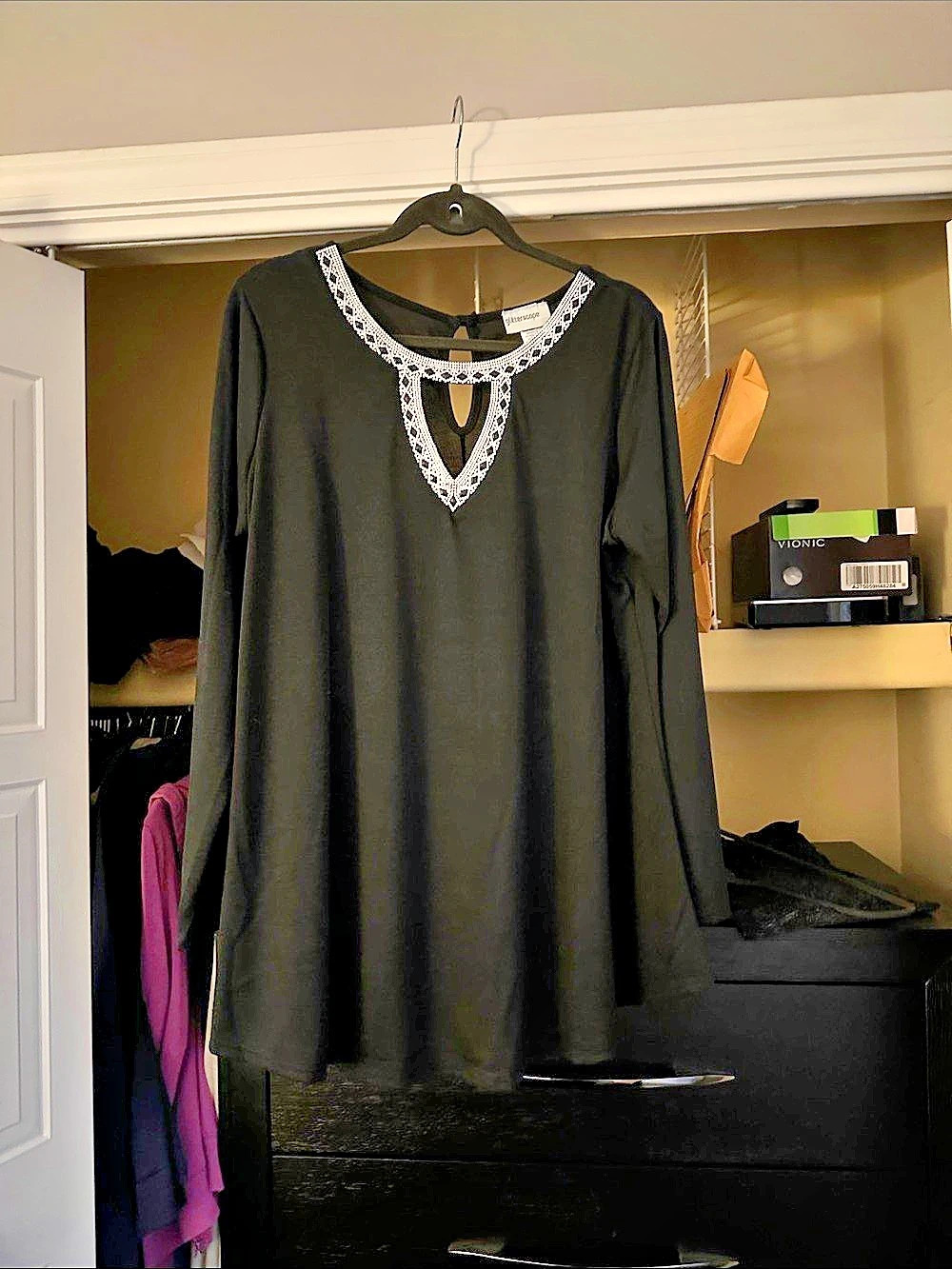 Glitterscope Embellished Tunic in Black- never worn